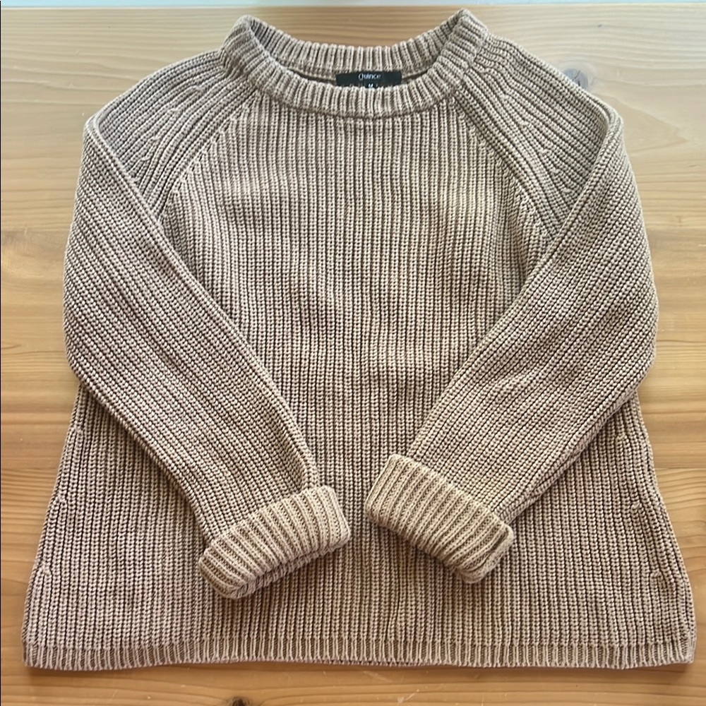 Quince cotton fisherman sweater